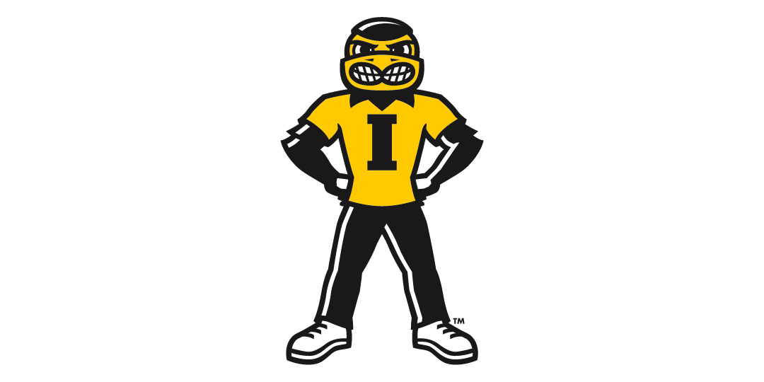 Herky the Mascot with hands on hips
