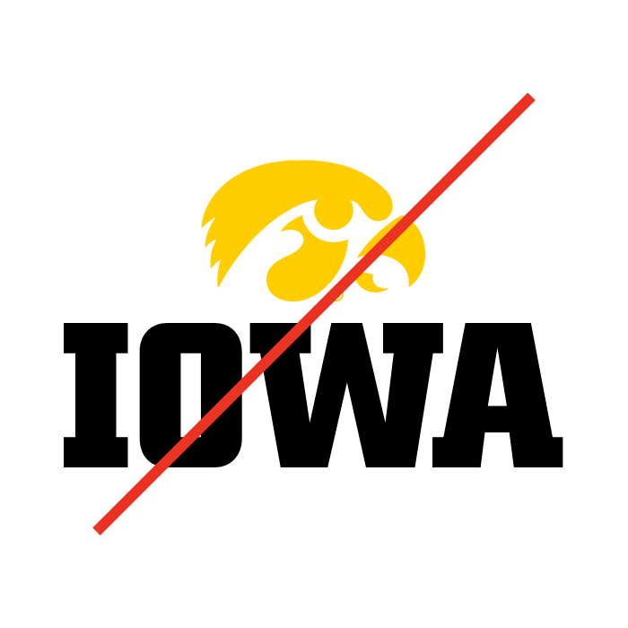 Tigerhawk shown with the Block IOWA logo.