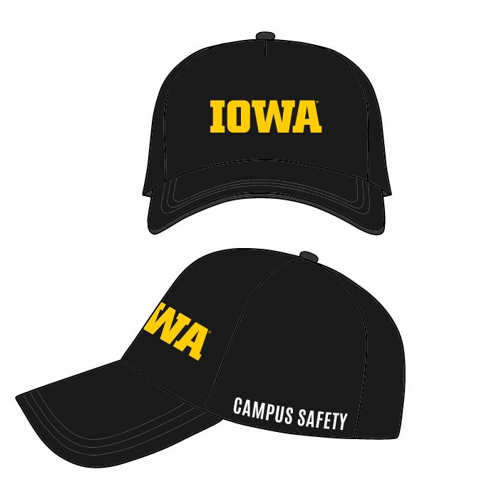 branded mockup of campus safety hat