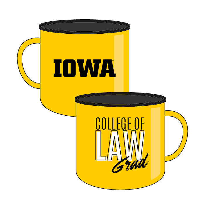 Branded Merch Iowa law mug example