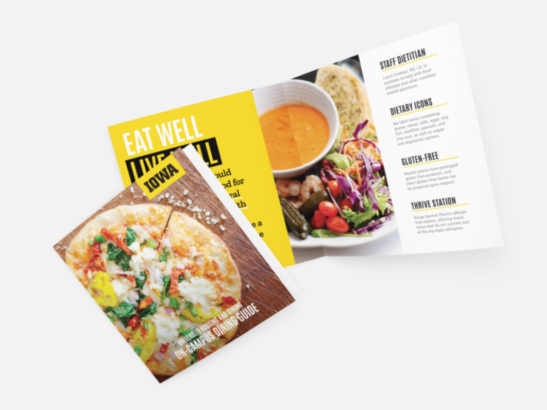 Dining guide brochure example