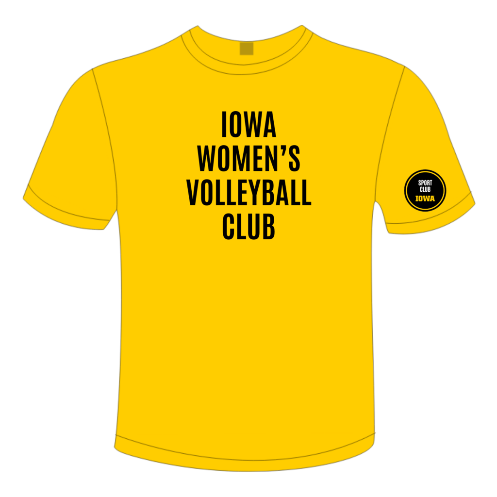 women's volleyball club t-shirt