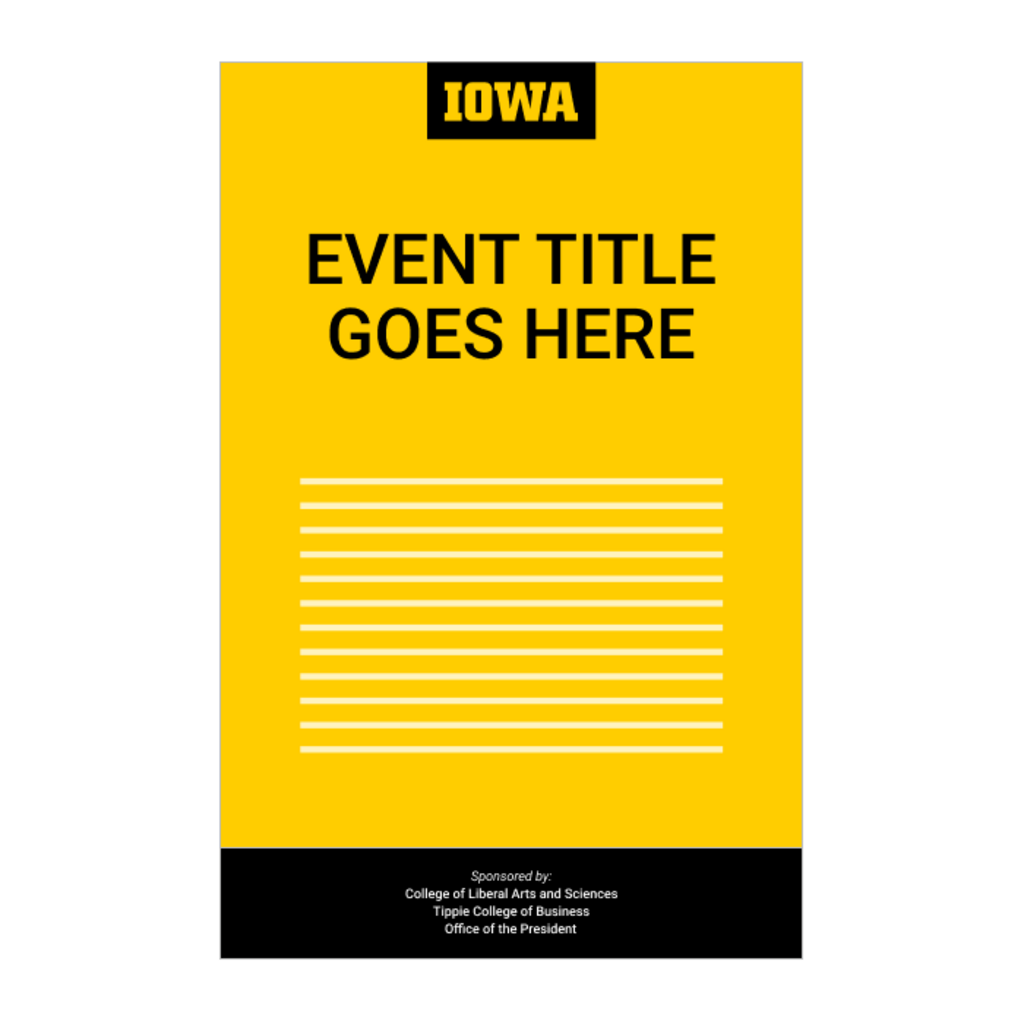 Cosponsorship poster